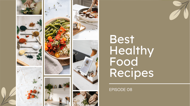YouTube Thumbnail template: Best Healthy Food Recipes YouTube Thumbnail (Created by Visual Paradigm Online's YouTube Thumbnail maker)