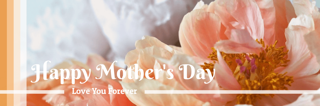 Editable twitterheaders template:Floral Photography Mother's Day Twitter Header
