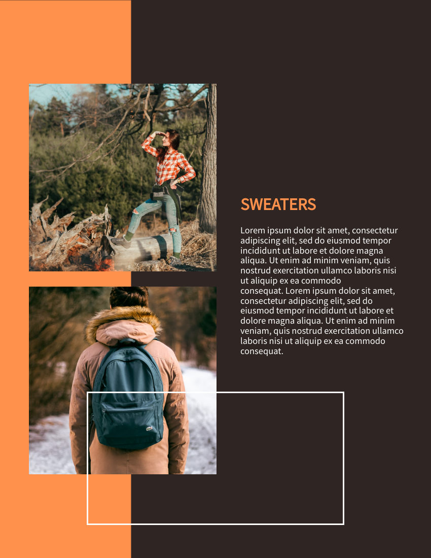 Lookbook template: Fall And Winter Lookbook (Created by Visual Paradigm Online's Lookbook maker)