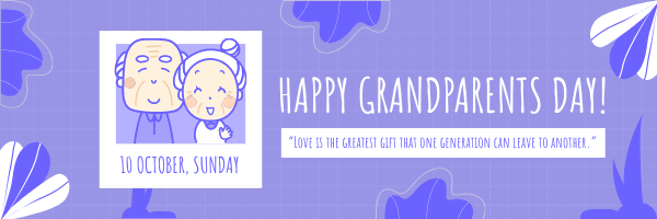 Email Header template: Grandparents Day Celebration Email Header (Created by InfoART's Email Header maker)