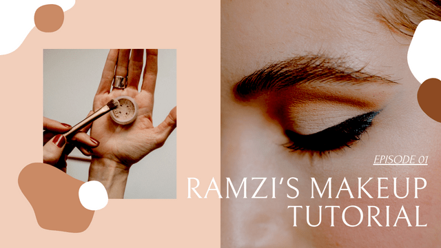 Editable youtubethumbnails template:Beauty Makeup Tutorial Class YouTube Thumbnail