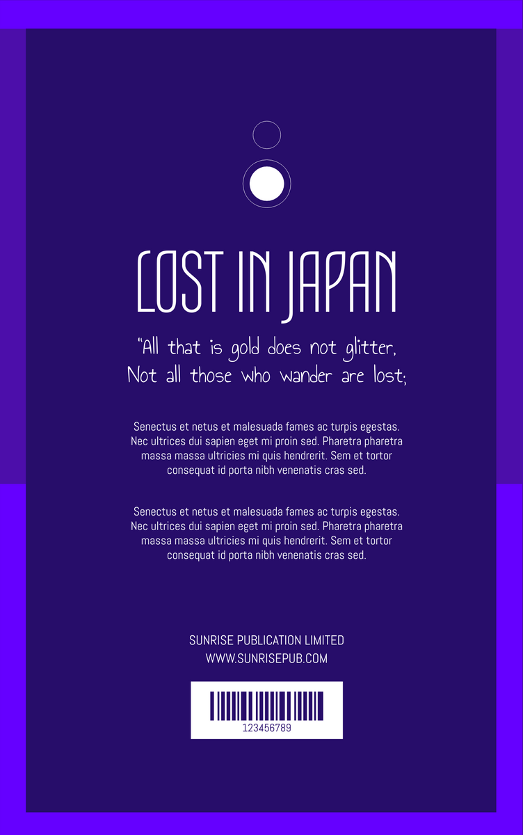 Book Cover template: Japan Travel Documentary Book Cover (Created by Visual Paradigm Online's Book Cover maker)