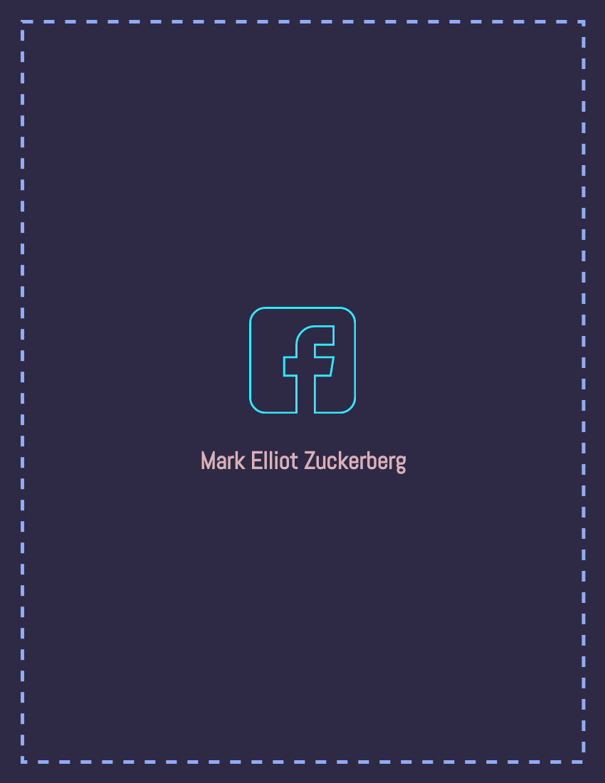 Biography template: Mark Elliot Zuckerberg Biography (Created by Visual Paradigm Online's Biography maker)