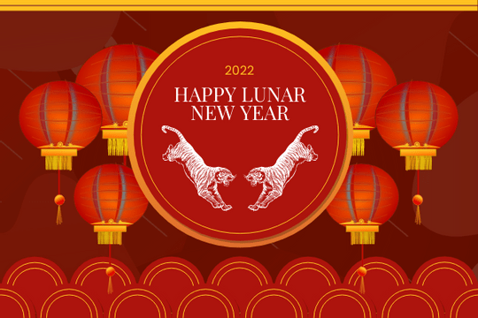 Traditional Chinese New Year Celebration Greeting Card