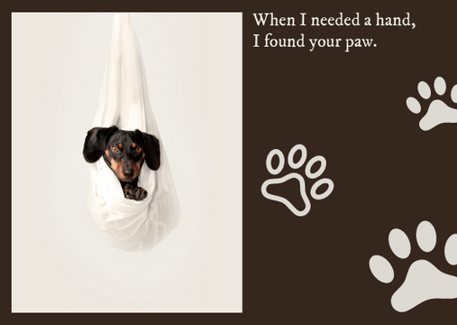 Postcard template: Dog Postcard (Created by Visual Paradigm Online's Postcard maker)