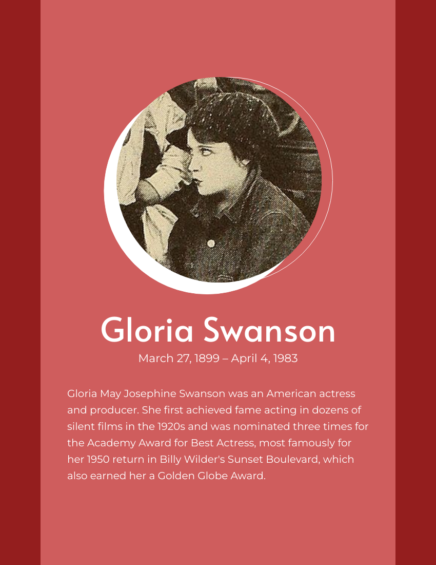 Gloria Swanson Biography