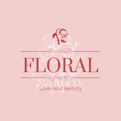 Logo template: Floral Logo Design Generated For Beauty Products Company With Decorations (Created by Visual Paradigm Online's Logo maker)