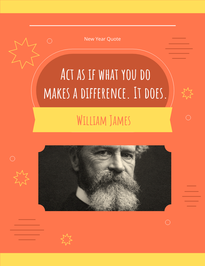 Act as if what you do makes a difference. It does. —William James