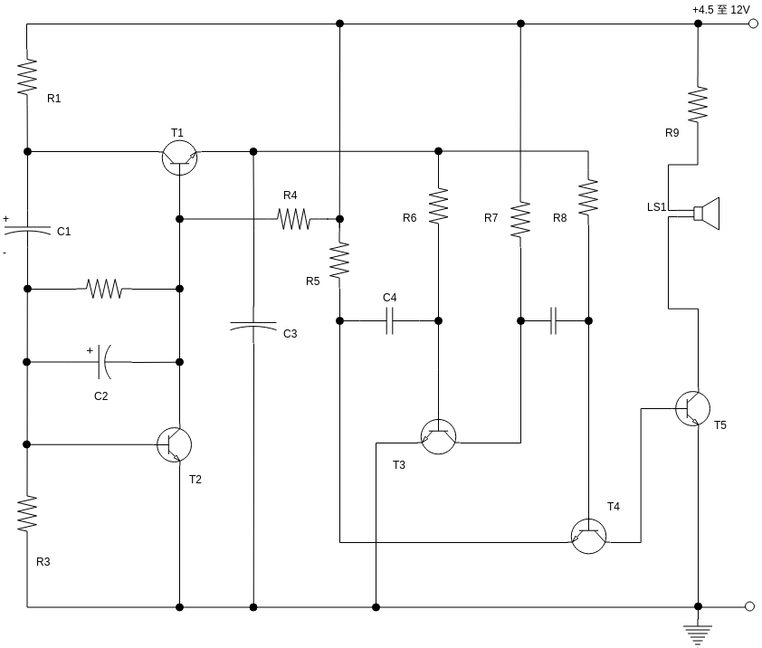 摩托车刹车喇叭 (Circuit Diagram Example)