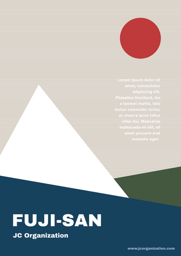Flyer template: Fuji San Flyer (Created by Visual Paradigm Online's Flyer maker)