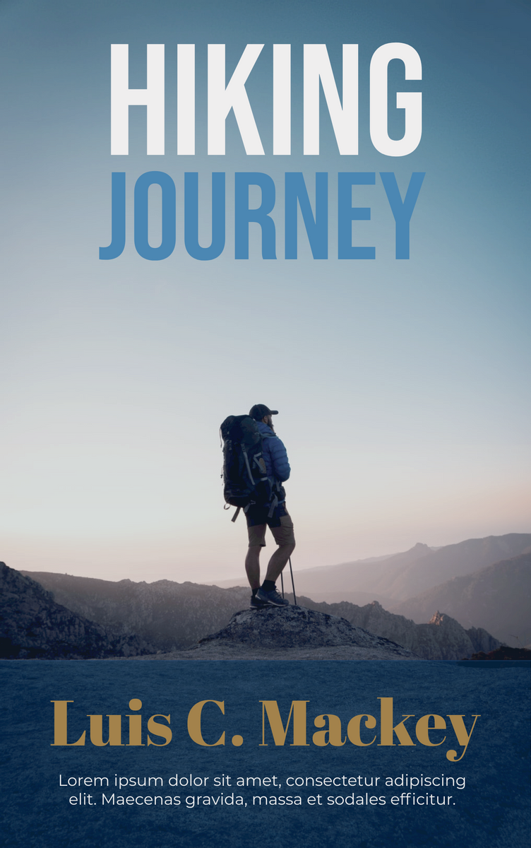 Book Cover template: Hiking Journey Book Cover (Created by InfoART's Book Cover maker)