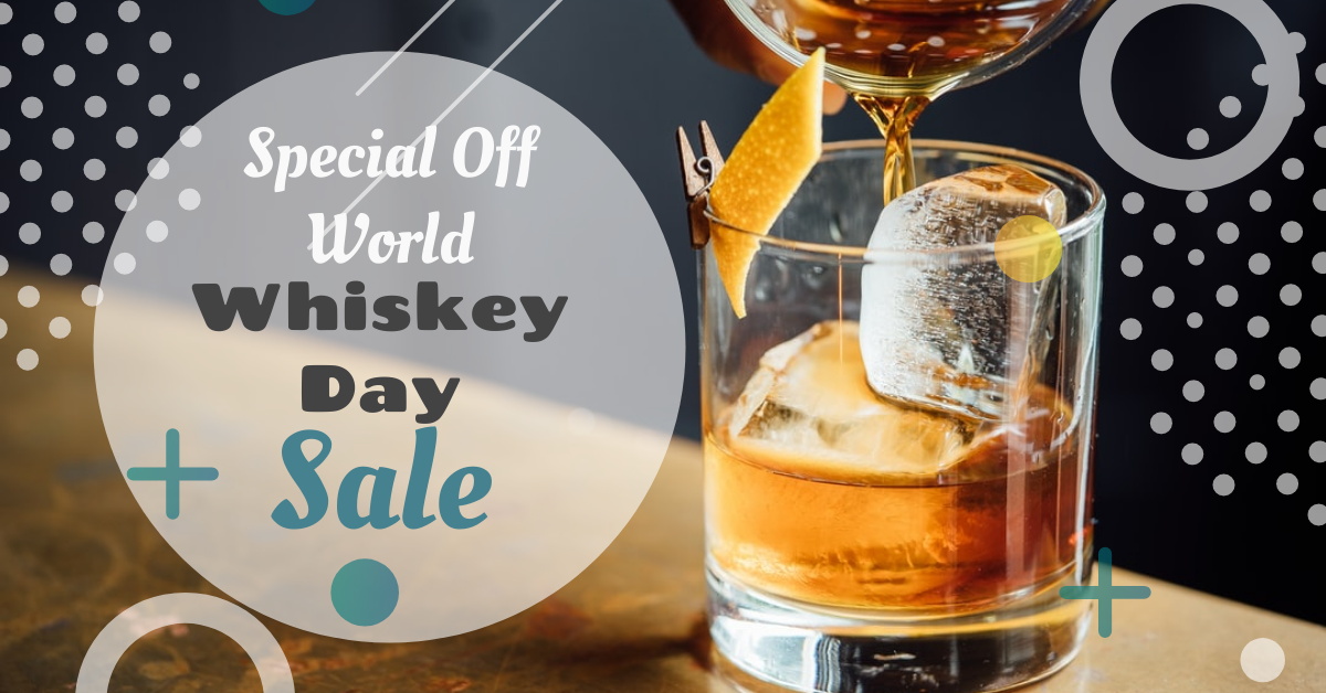 Facebook Ad template: World Whiskey Day Facebook Ad (Created by Visual Paradigm Online's Facebook Ad maker)