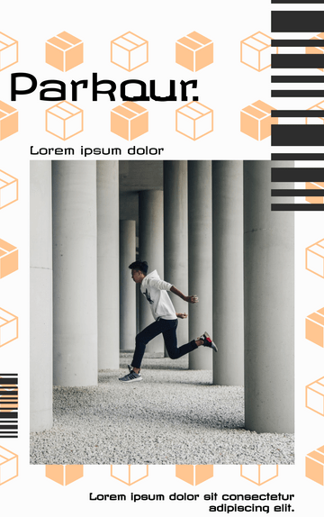 Book Cover template: Parkour Book Cover (Created by InfoART's  marker)