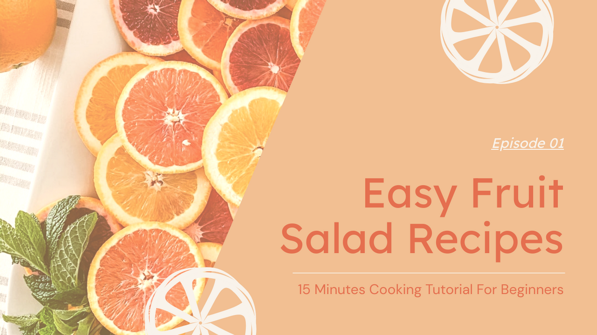 YouTube Thumbnail template: Easy Fruit Salad Recipes YouTube Thumbnail  (Created by InfoART's YouTube Thumbnail maker)