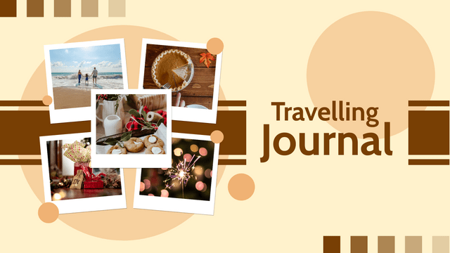 YouTube Channel Arts template: Travelling Journal YouTube Channel Art (Created by Visual Paradigm Online's YouTube Channel Arts maker)