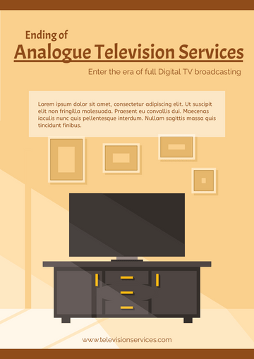 Flyer template: Analogue Television Services Flyer (Created by Visual Paradigm Online's Flyer maker)