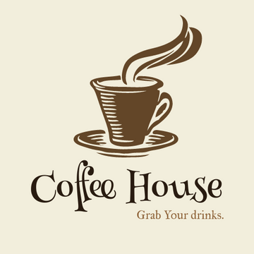 Editable logos template:Coffee House Logo