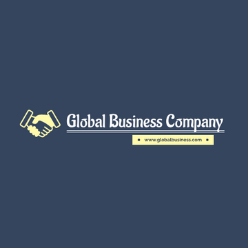 Editable logos template:Simple Handshake Logo Designed For Business Company