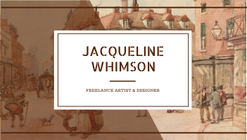 Brown Painting Background Artist Business Card
