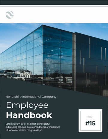 员工手册 模板。International Company Handbook (由 Visual Paradigm Online 的员工手册软件制作)