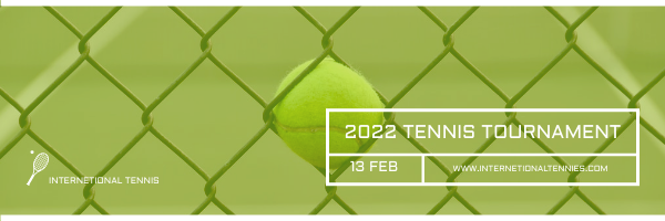 Email Header template: Green Tennis Photo Tennis Tournament Email Header (Created by InfoART's Email Header maker)