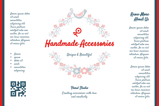 Label template: Handmade Accessories Label (Created by Visual Paradigm Online's Label maker)