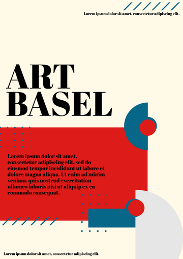 Poster template: Art Basel Poster (Created by Visual Paradigm Online's Poster maker)