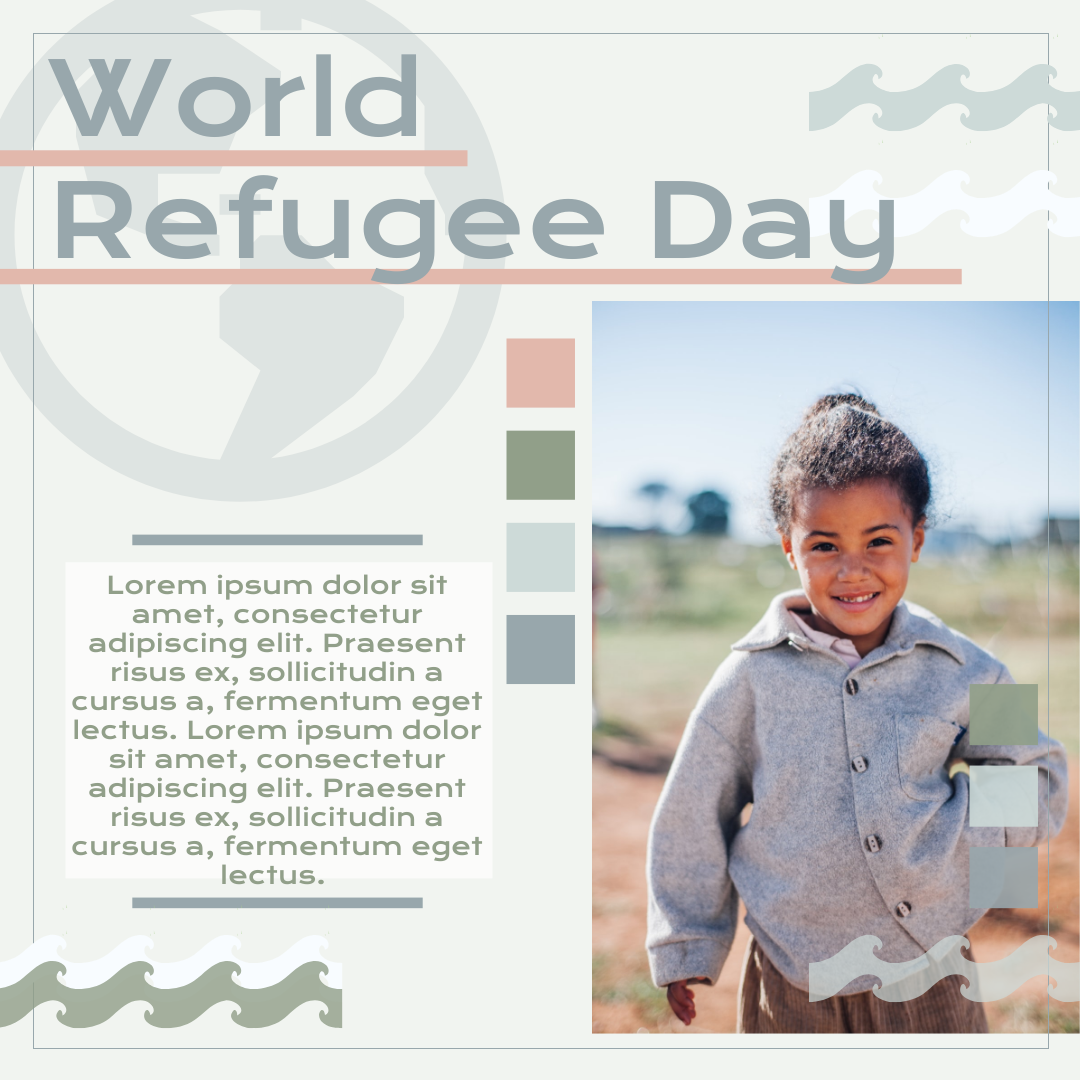 Instagram Post template: World Refugee Day Child Instagram Post (Created by InfoART's Instagram Post maker)
