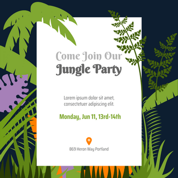 Invitation template: Jungle Explorer Invitation (Created by Visual Paradigm Online's Invitation maker)