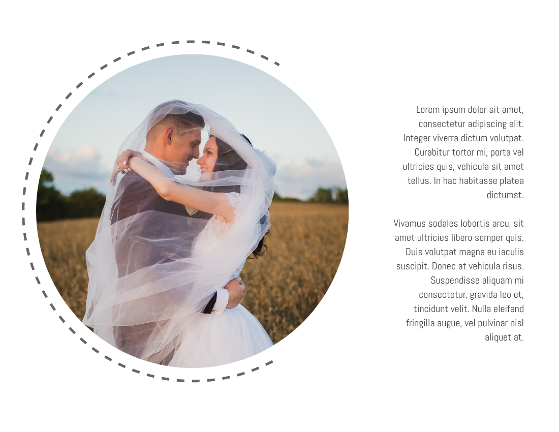 婚礼照相簿 模板。Wedding Ceremony Photo Book (由 Visual Paradigm Online 的婚礼照相簿软件制作)