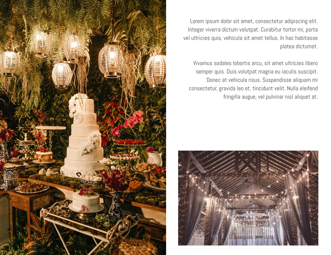 婚禮照相簿 模板。 Wedding Ceremony Photo Book (由 Visual Paradigm Online 的婚禮照相簿軟件製作)