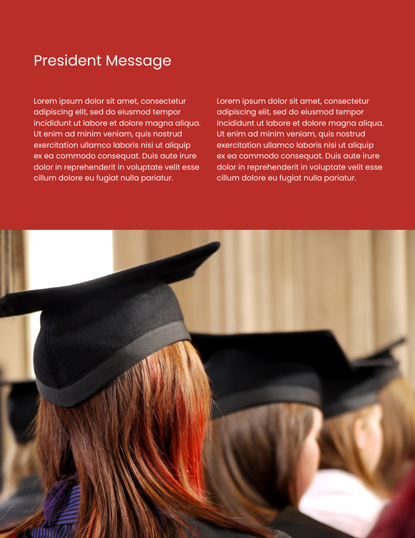 簡章 模板。 School Faculty Prospectus (由 Visual Paradigm Online 的簡章軟件製作)