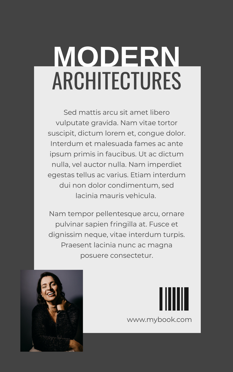 Book Cover template: Modern Architectures Book Cover (Created by InfoART's Book Cover maker)