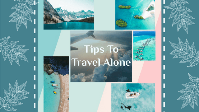 YouTube Thumbnail template: Tips To Travel Alone YouTube Thumbnail (Created by InfoART's  marker)