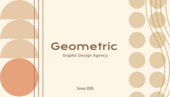 Business Card template: Geometric Business Cards (Created by Visual Paradigm Online's Business Card maker)