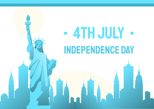 Editable postcards template:Independence Day Postcard