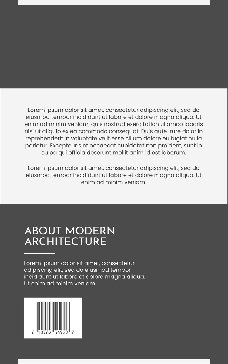 Book Cover template: Architecture Journal Book Cover (Created by InfoART's Book Cover maker)