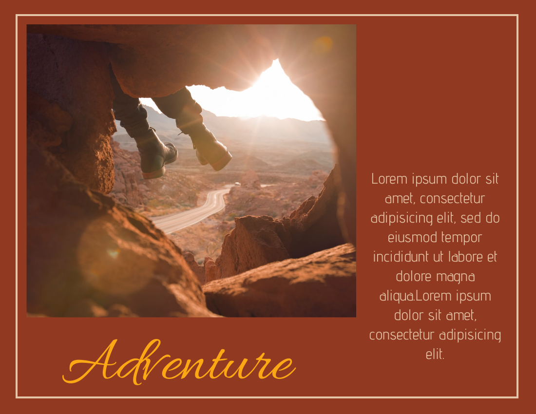 旅行照相簿 模板。 Yosemite Travel Photo Book (由 Visual Paradigm Online 的旅行照相簿軟件製作)