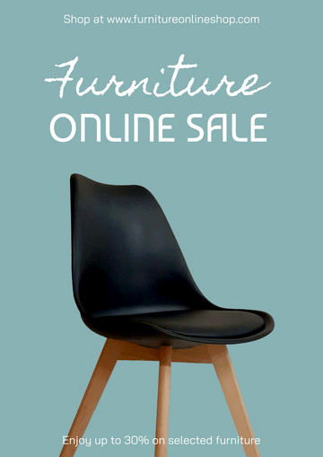 Editable posters template:Furniture Online Store Poster