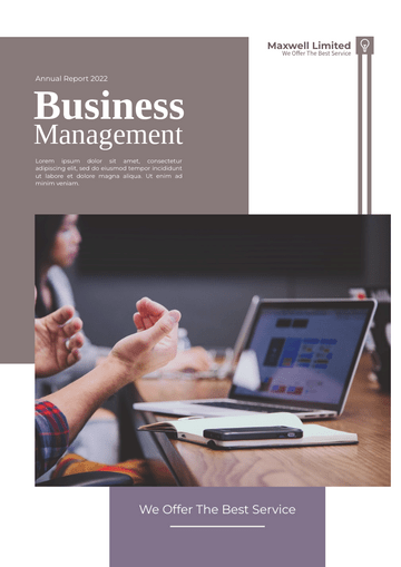 报告 模板。Kaki Business Management Reports (由 Visual Paradigm Online 的报告软件制作)