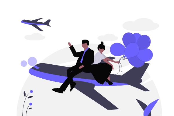 Relationship Illustration template: Go To Travel Illustration (Created by Visual Paradigm Online's Relationship Illustration maker)