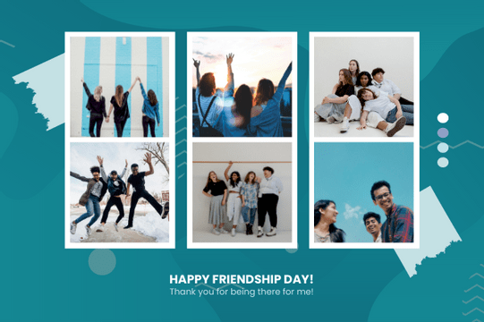 Greeting Card template: Happy Friendship Day Greeting Card (Created by Visual Paradigm Online's Greeting Card maker)