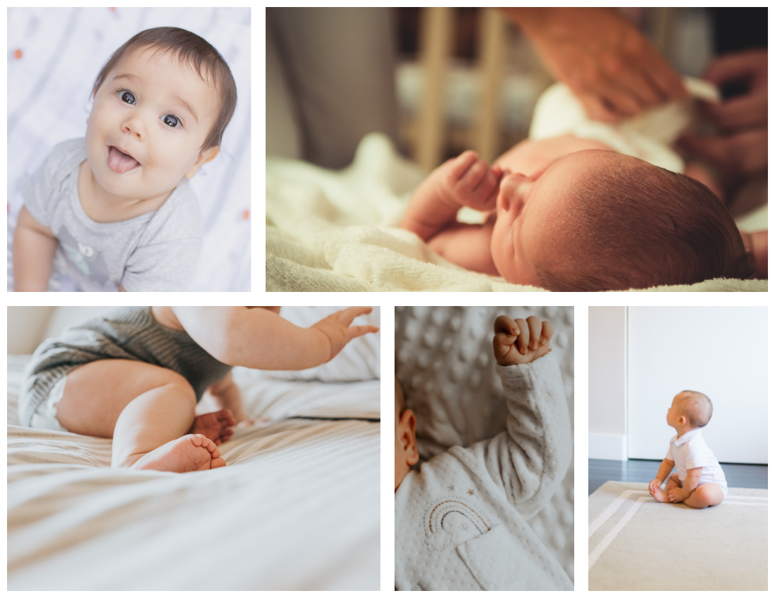 Baby Photo book template: Colorful Welcome Baby Photo Book (Created by Visual Paradigm Online's Baby Photo book maker)