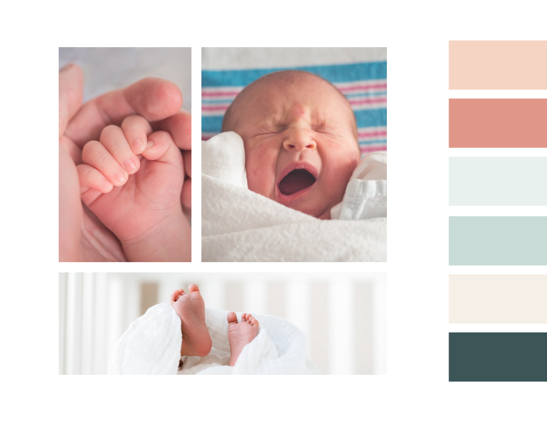 Colorful Welcome Baby Photo Book