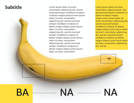 Editable brochures template:Appearance Of Banana Brochure