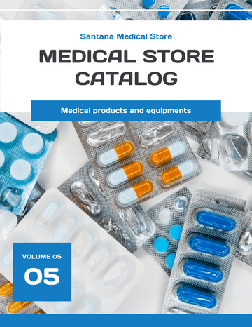 产品目录 模板。Medical Store Catalog (由 Visual Paradigm Online 的产品目录软件制作)