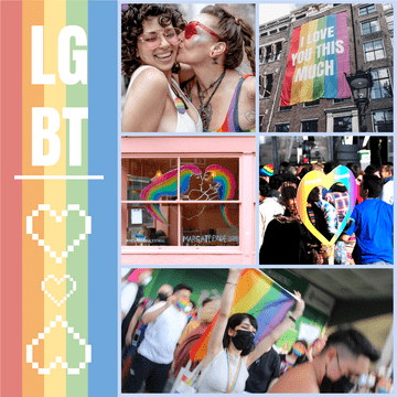 LGBT 庆典照片拼贴画