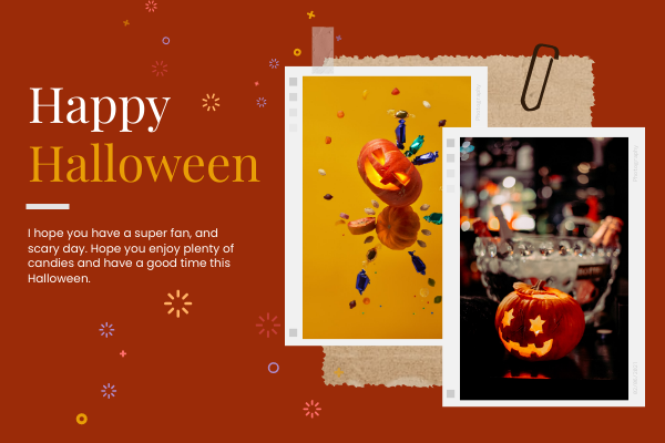 賀卡 模板。 Have A Good Time This Halloween Greeting Card (由 Visual Paradigm Online 的賀卡軟件製作)