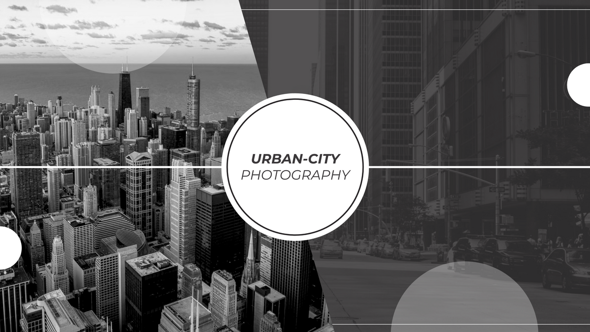 YouTube Channel Art template: Urban City Photography YouTube Channel Art (Created by Visual Paradigm Online's YouTube Channel Art maker)
