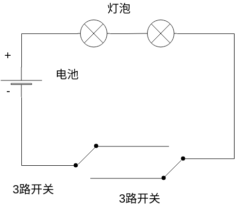 3路开关 (电气图 Example)